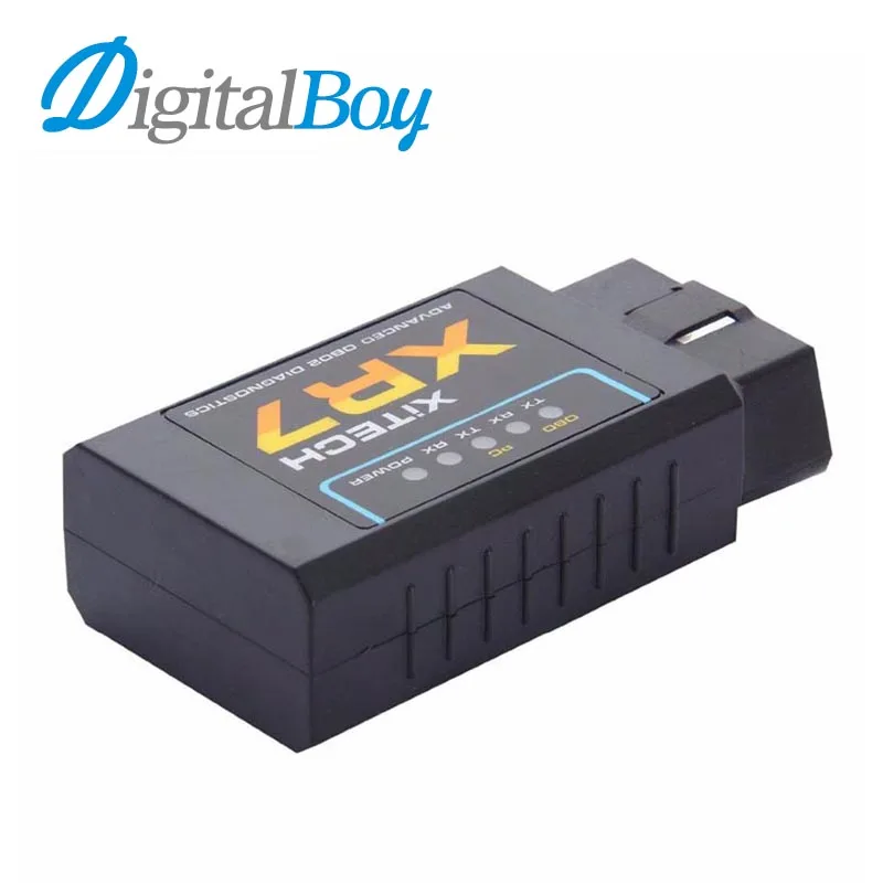 Digitalboy мини ELM327 V1.5 Bluetooth ELM 327 OBD II адаптер диагностический сканер инструмент для