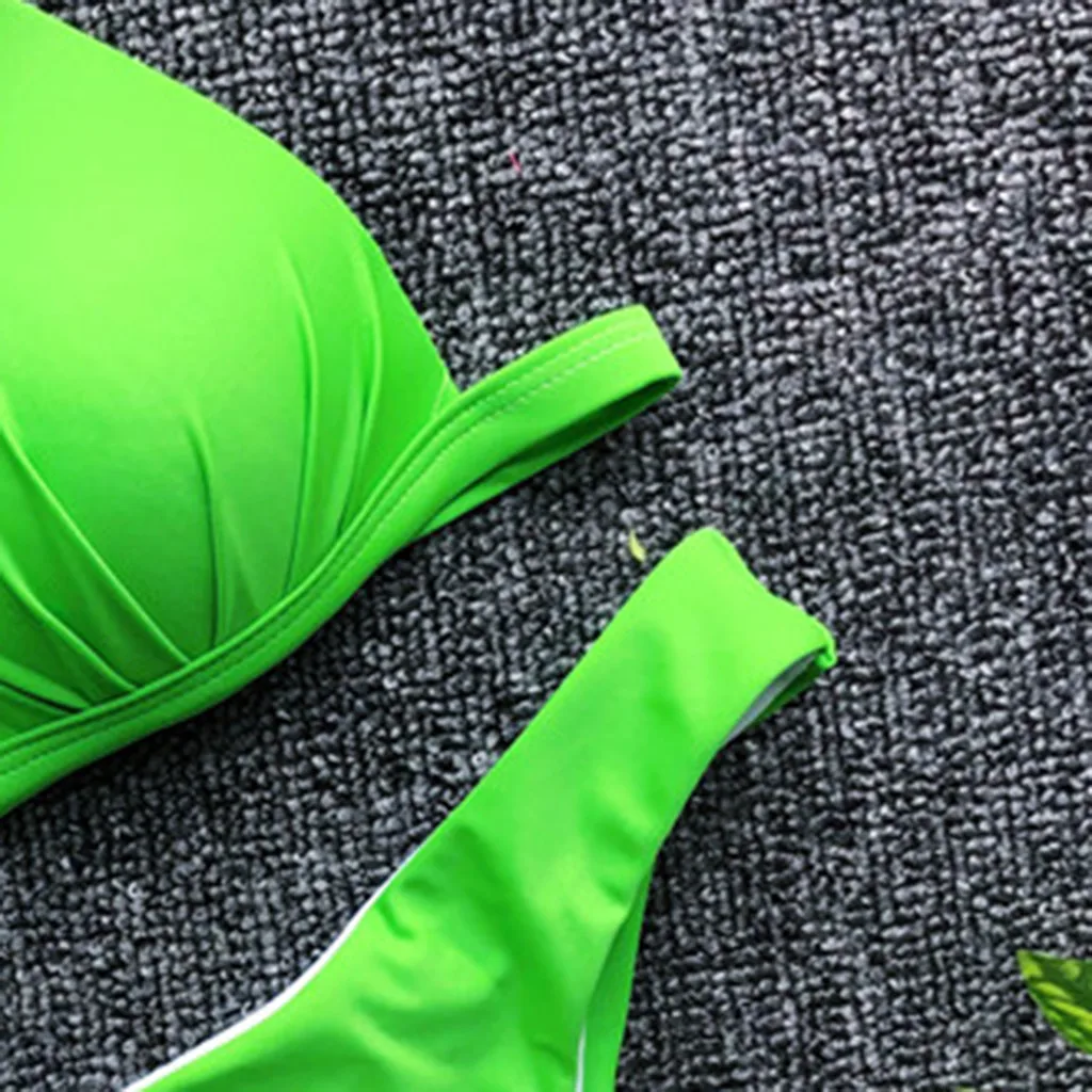 Купальник SAGACE женский из двух предметов бандажный пикантный бикини с лямкой на