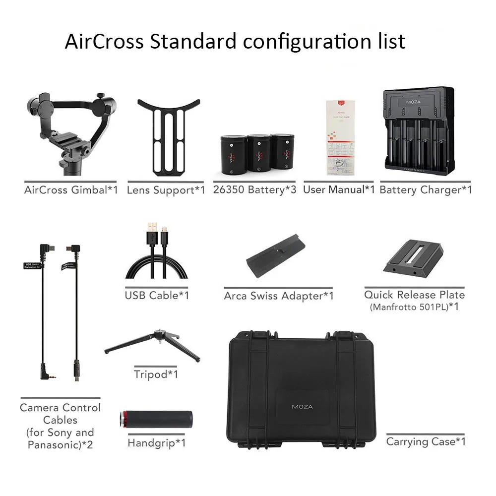 MOZA AirCross 3 осевой карданный стабилизатор для sony A7 A7S A7R II A9 A99 A6500 Panasonic GH4 GH5 G85 G9
