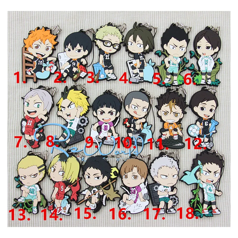 Аниме брелок Haikyuu 1 шт. Брелок для ключей с подвеской в виде участников