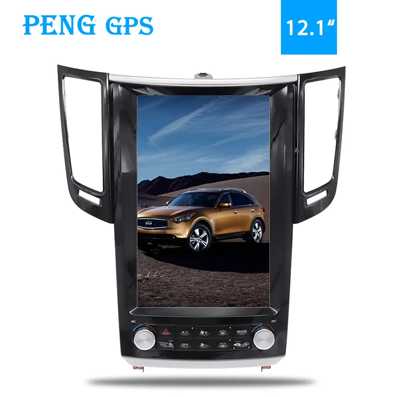 Tesla стиль вертикальный экран Android 8 1 Автомобильный GPS навигатор для Infiniti FX FX25 FX35 FX37