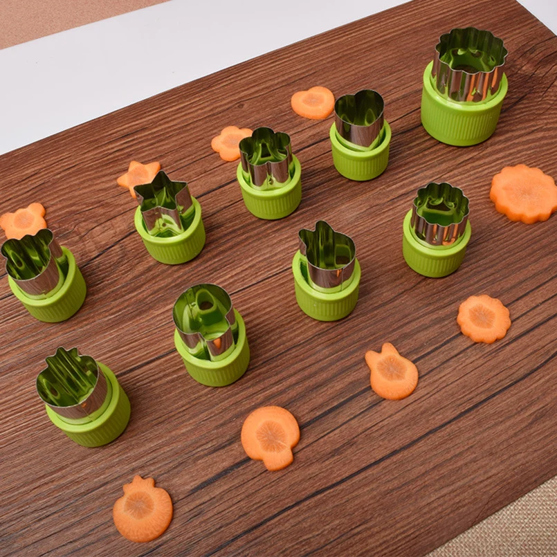 9 шт./компл. формочки для печенья овощные плунжеры фруктов маленькое печенье