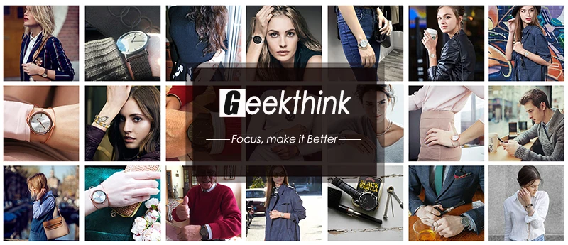 GEEKTHINK Топ Роскошные брендовые кварцевые часы мужские роскошные повседневные Черные японские кварцевые часы простые креативные дизайнерские модные мужские