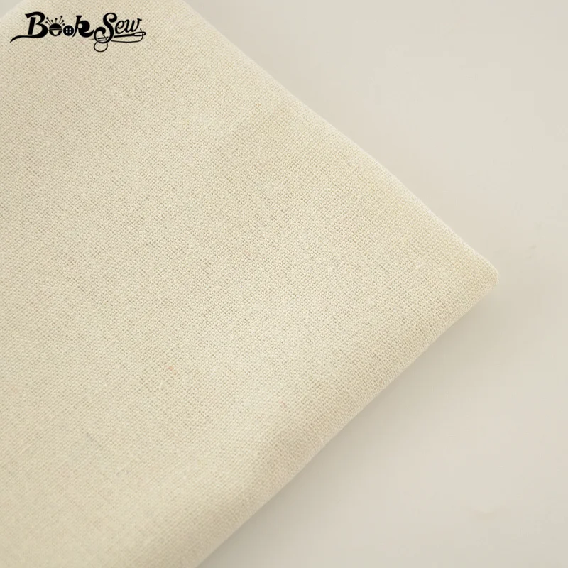 Слоновая кость Хлопок Лен Ткань Домашний текстиль booksew швейный материал Tissu для скатерти сумка занавеска Подушка украшение Zakka