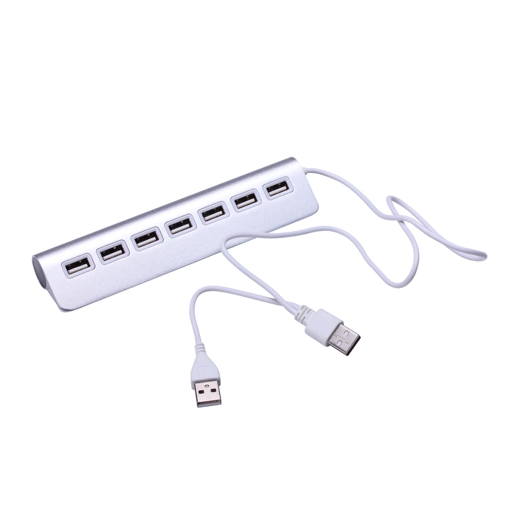 Aluminum Alloy High Speed 7 Ports USB 2.0 HUB Adapter Transfer Speeds Up to 480Mbps Mini Hub For Apple Mac PC Laptop | Компьютеры и