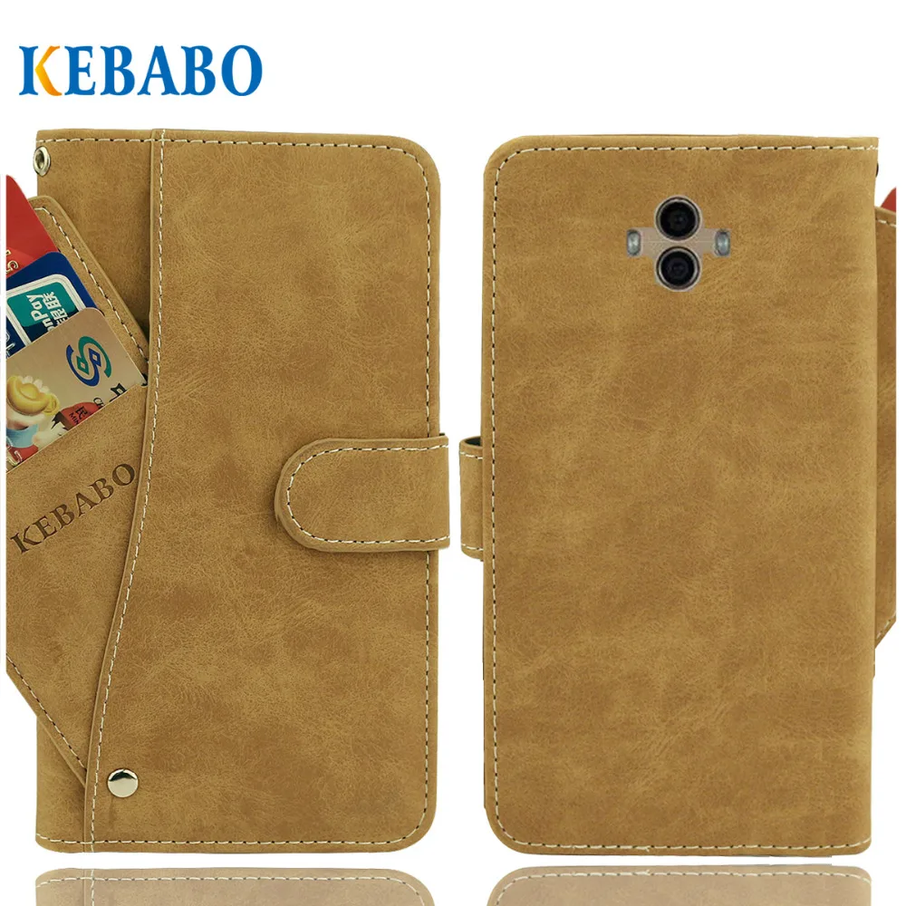 

Vintage Leather Wallet Prestigio Muze K3 LTE Case 5.3" Flip Luxury 3 Front Card Slots Cover Magnet Stand Phone Protective Bags