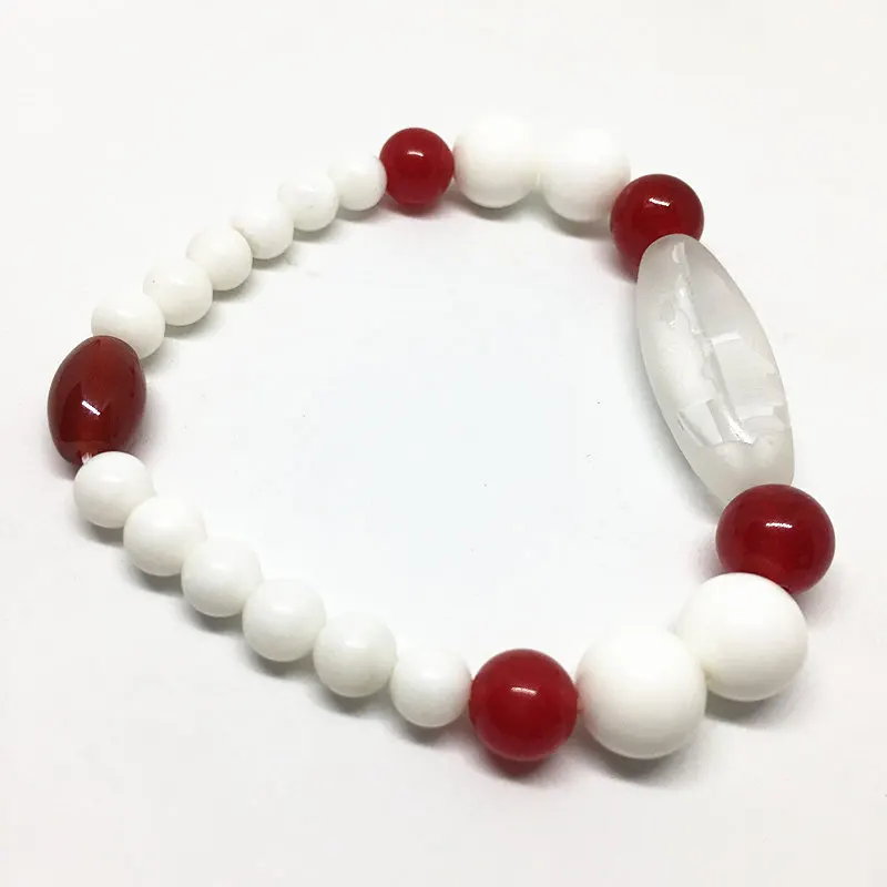 Новое поступление 2018 браслет Dzi Ji с тибетским кристаллом красным агатом и