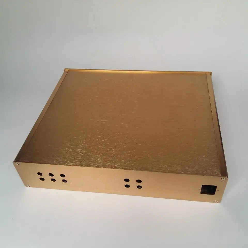 B-055 CNC все алюминиевые корпусные корпуса чехол Коробка для DIY аудио усилитель мощности 430 мм* 95 мм* 308 мм 430*95*308 мм