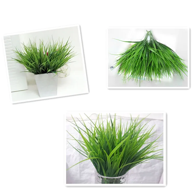 Новая 7 вилочная зеленая имитация пластиковая искусственная трава с
