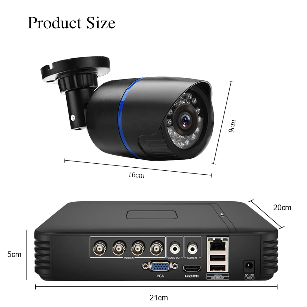4CH аналоговая камера высокого разрешения цифровой видеогеристратор