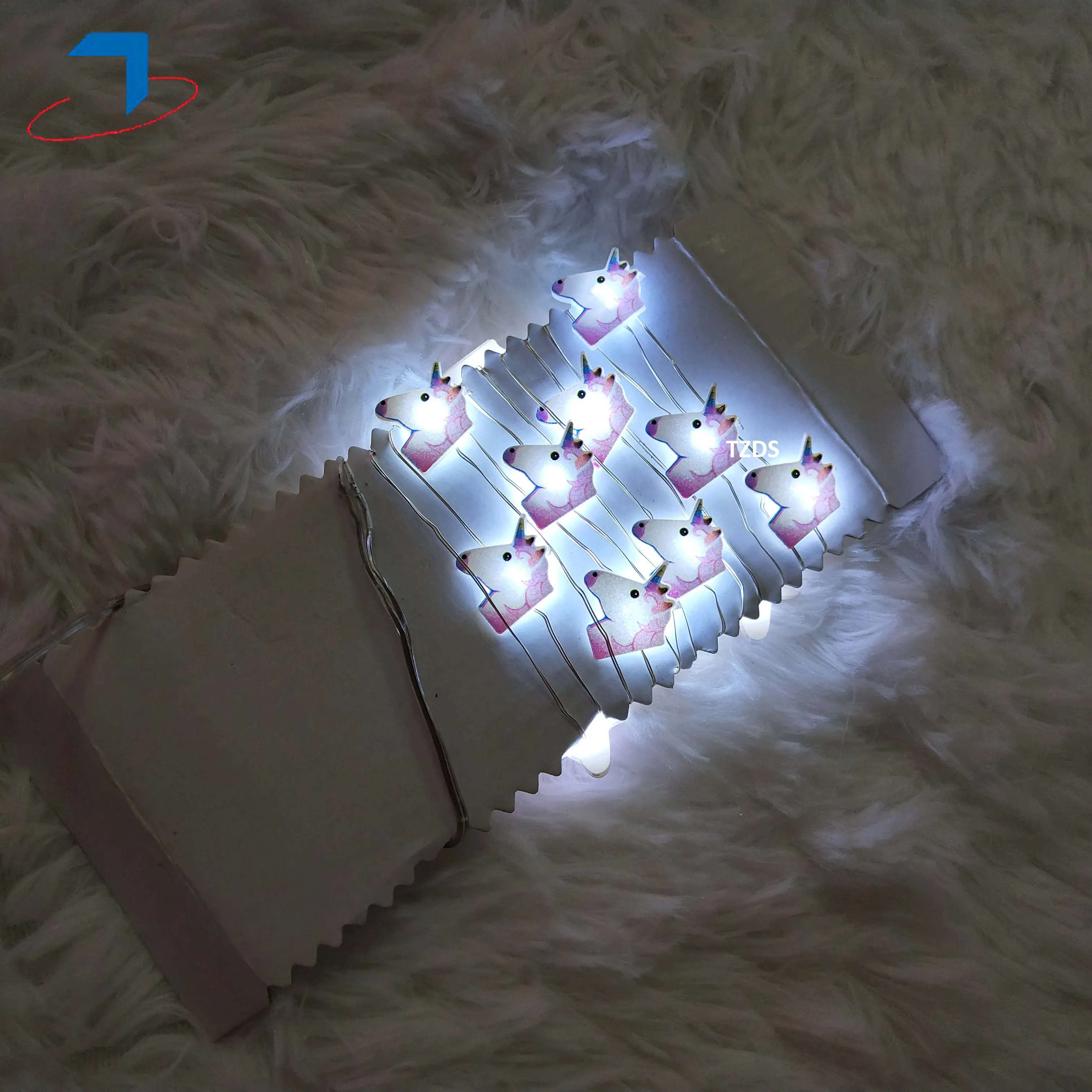 Гирлянда с изображением единорога праздничная Рождественская вечеринка