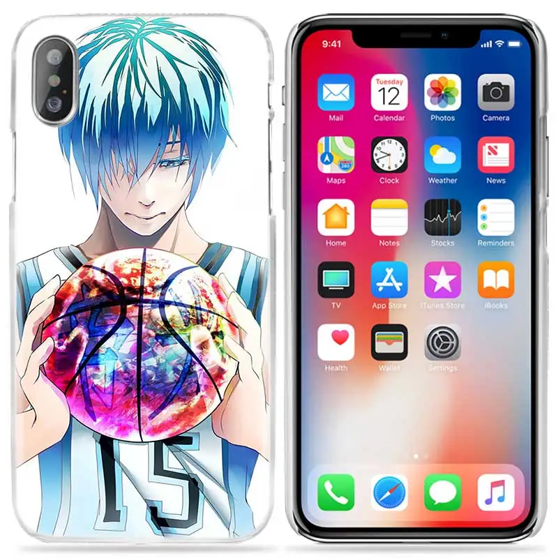 03 Kuroko чехол без корзины для iPhone XS Max XR X 10 7S 8 6 6S Plus 5S SE 5 4S 4 5C прозрачный жесткий PC аниме Kawaii чехол для телефона - Цвет: 03