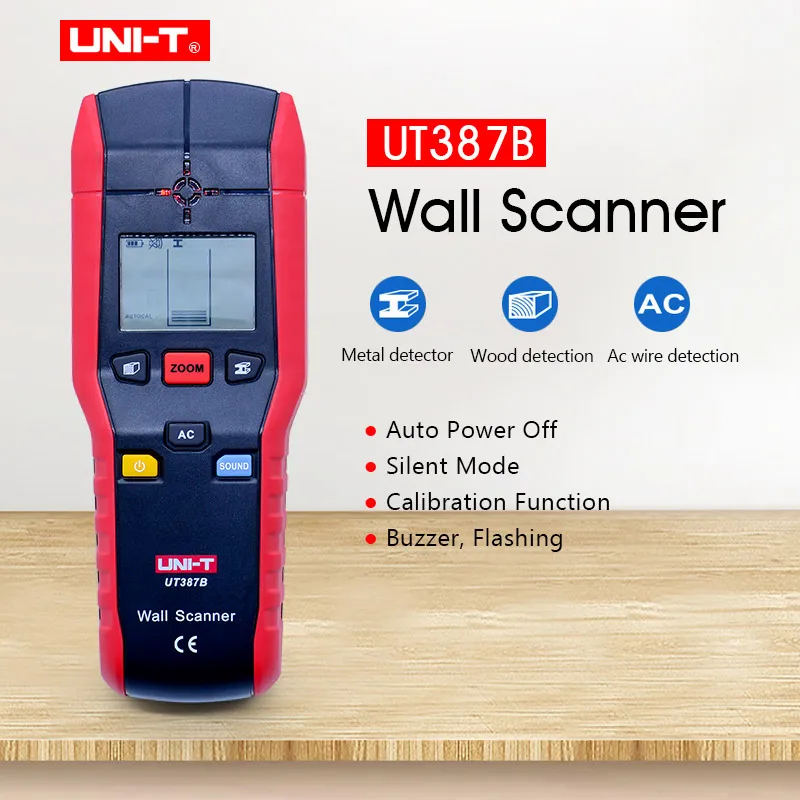 Настенный детектор UNI T UT387B Многофункциональный ручной прибор для обнаружения