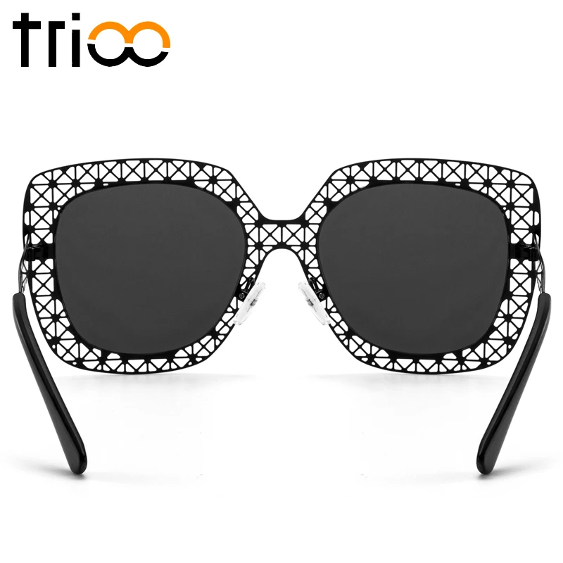 Солнцезащитные очки TRIOO в металлическом кружевном стиле женские Полые