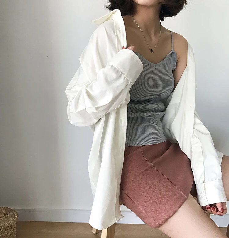 8 цветов Mihoshop Ulzzang Корейская женская модная одежда повседневная с v образным