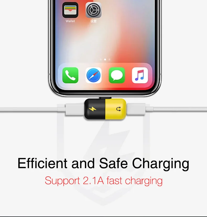 KISSCASE адаптер для iPhone X XS Max XR 7 8 милое зарядное устройство для iPhone зарядка при использовании наушников Cargador Adaptador