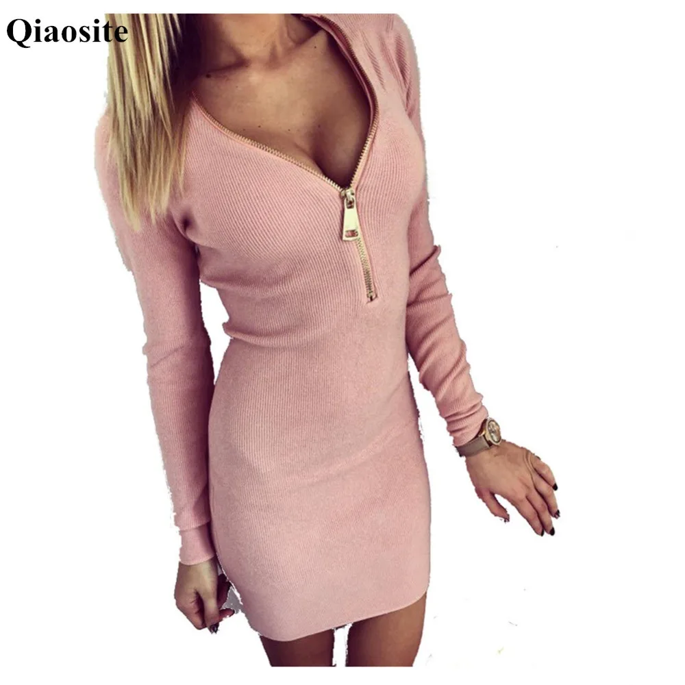 Весенне осеннее однотонное хлопковое эластичное платье карандаш для женщин на