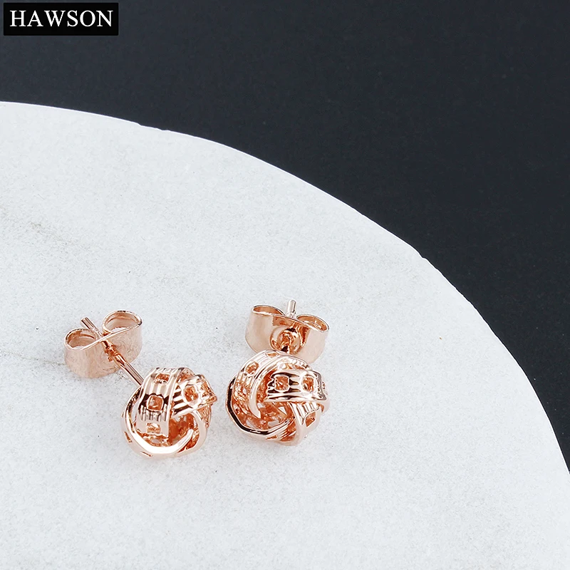 Женские модные серьги-гвоздики HAWSON очаровательные серьги для девочек