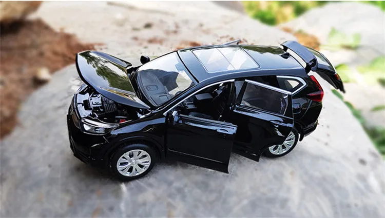 Горячая Распродажа 1:32 Honda CRV цинковый сплав внедорожная модель автомобиля, детский внедорожник игрушка звук и свет оттяните назад металлическая модель