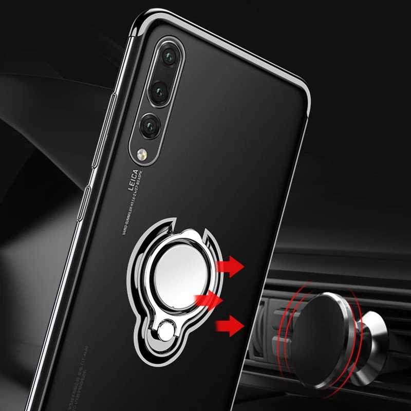 Alxun для huawei P30 Pro Чехол автомобильный держатель Магнитный стенд палец кольцо