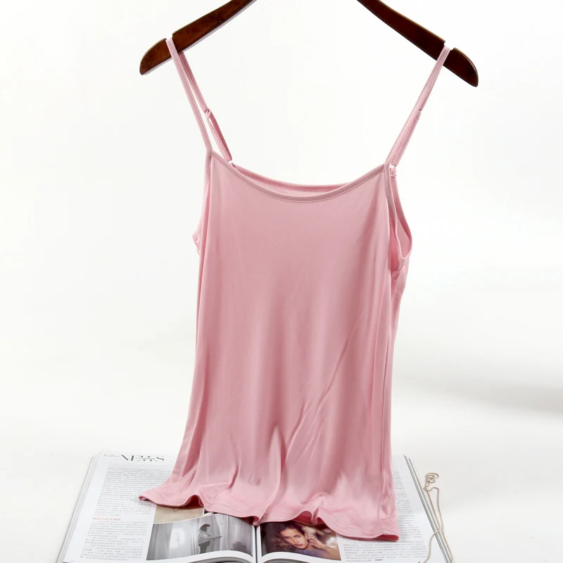 Модные новые летние мягкие женские 100% шелковые регулируемые майки YH54 | Женская