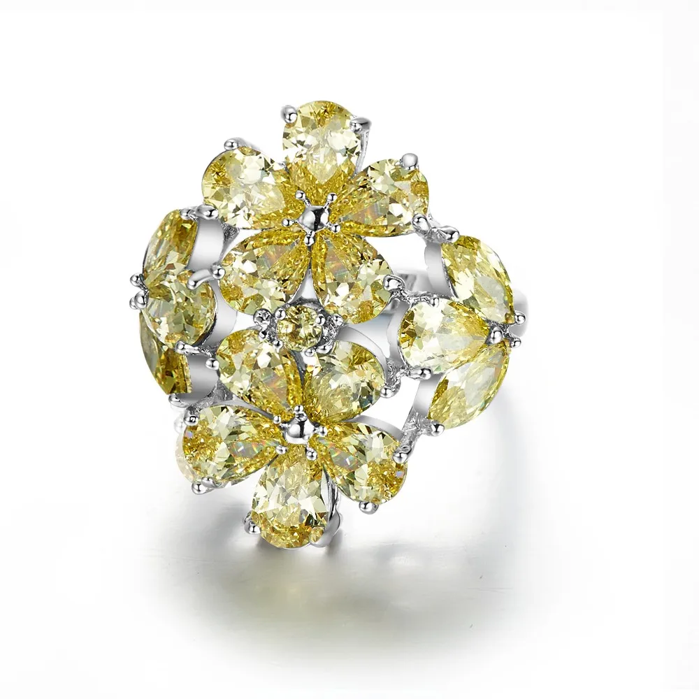 Новинка! Винтажное модное ювелирное изделие желтый кварц серебро 925 пробы