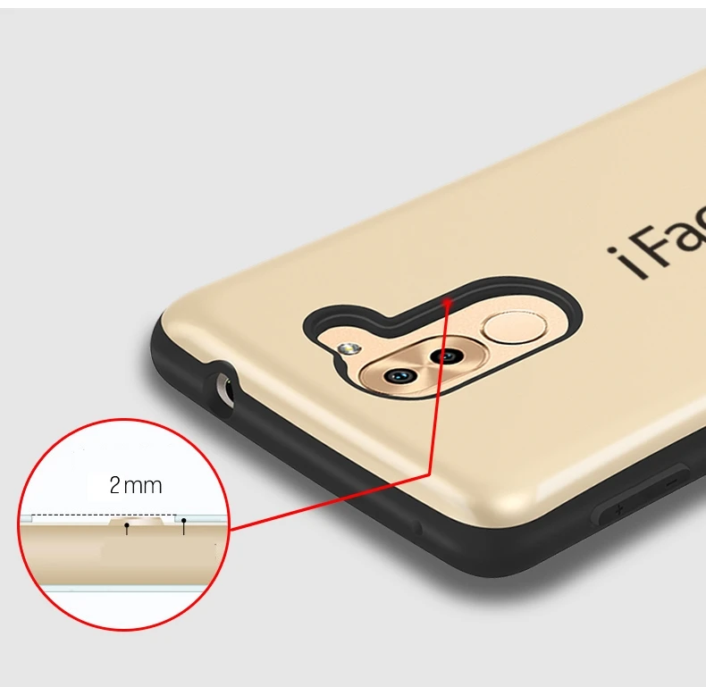 Противоударный чехол для huawei Honor 6X, чехол Iface mall, цветная кривая, пластиковый, противоскользящий чехол для huawei mate 9 Lite GR5 6X, чехол
