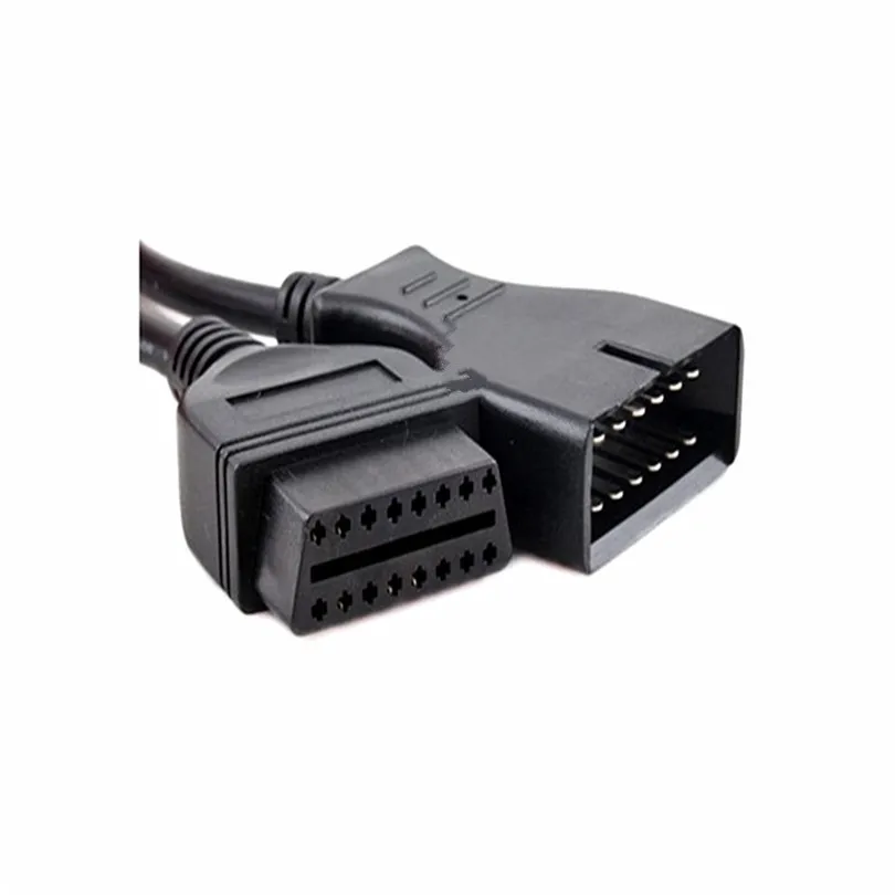 50 шт. оптовая цена 12 Pin OBD2 Диагностический адаптер 12Pin к 16Pin OBDII/OBD Соединительный