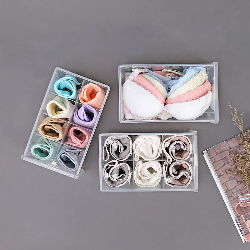 Ящик для хранения нижнего белья коробка приема бытовой многоярусный пластиковый