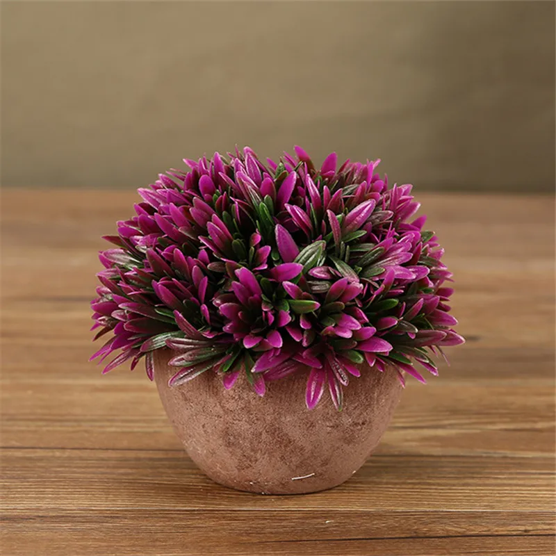 Искусственные цветы и растения в американском стиле украшения для бонсай