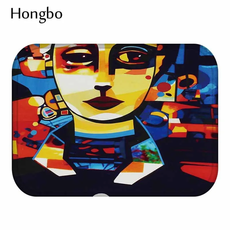 Винтажный входной коврик Hongbo противоскользящий Придверный женские цветочные