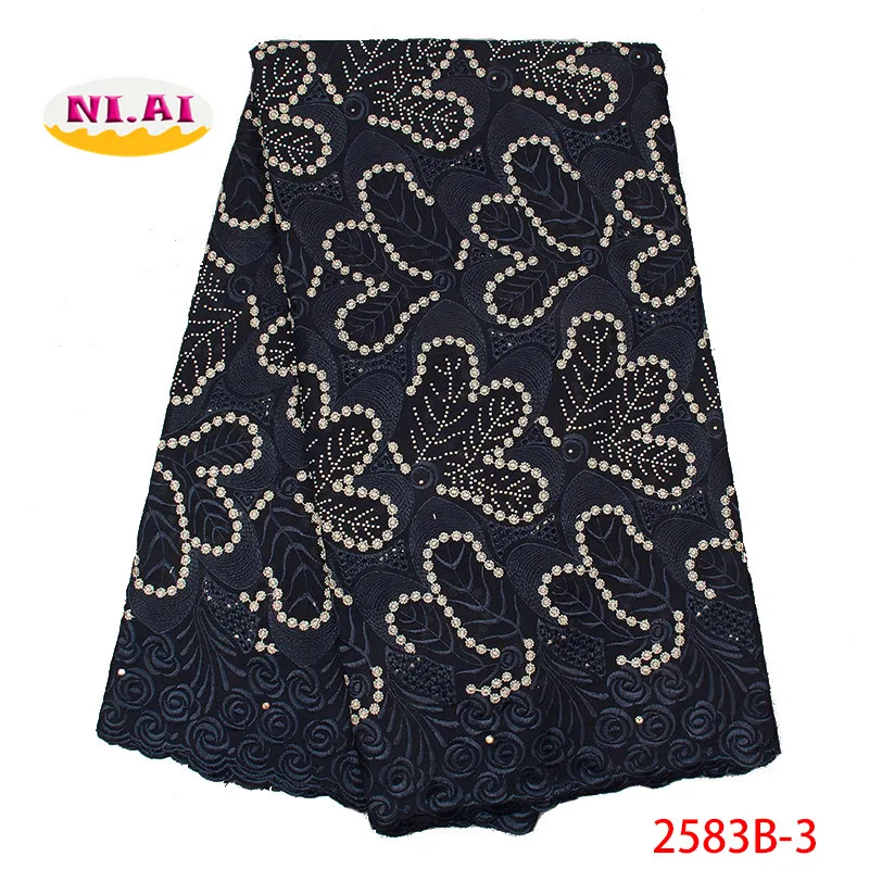 Grey African Lace Fabric Luxury Fabrics Dry Cotton MR2583B | Дом и сад