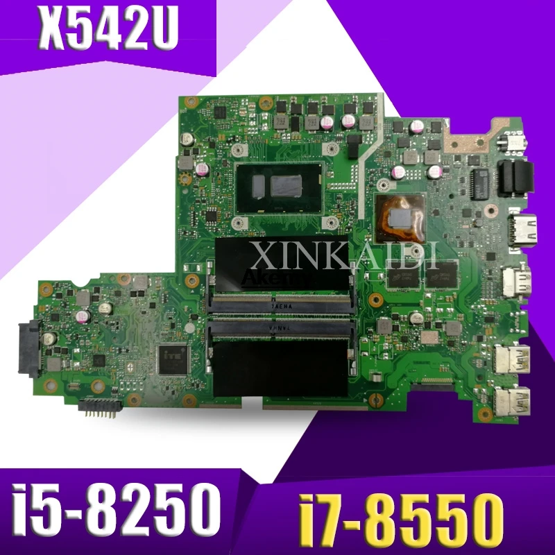 Материнская плата для ноутбука ASUS X542U X542UQ X542UN X542UR A580U mianboard i5 8250 i7 8550