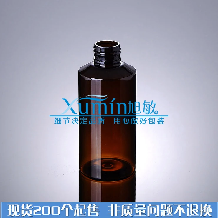 Емкость 150 мл 30 шт./лот коричневые косой ПЭТ бутылки обычные черные крышки