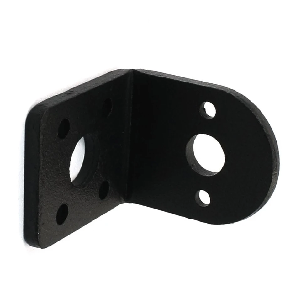 Brand New Black Metal L Shaped Mounting Bracket Holder for 25mm Gear Motor |