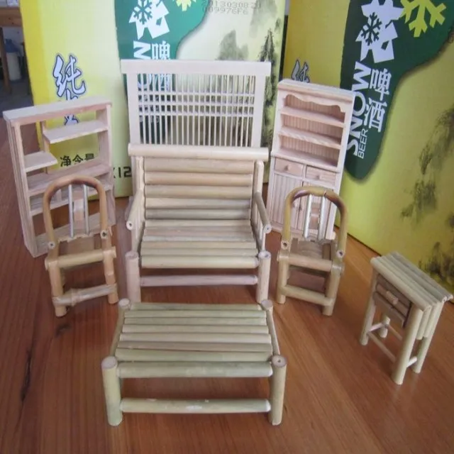 Набор из 13 предметов миниатюрная винтажная мебель для кукольного домика стул