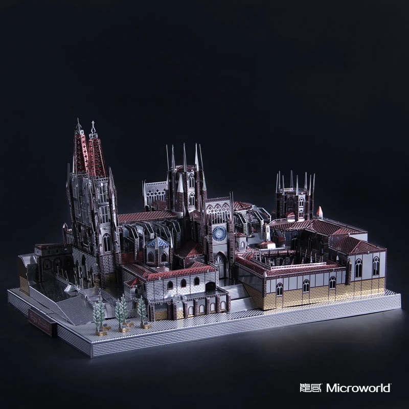 Металлический 3D пазл Microworld Пазл Собор Бургоса испанская архитектура набор для
