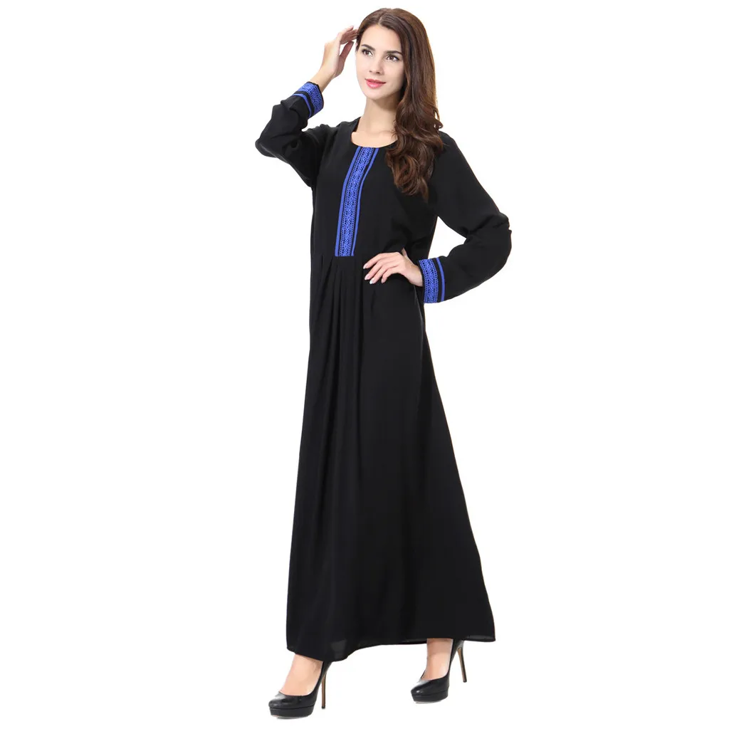 Большие размеры Vestidos2019 Abaya в стиле Бангладеш мусульманская абайя для женщин