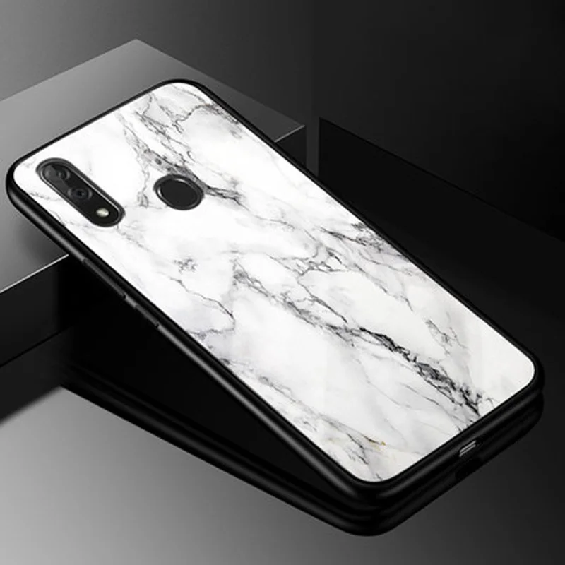 Чехол для zte blade V10, Модный чехол из закаленного стекла+ чехол с мягкими краями для zte blade V10 V1000, стеклянный жесткий чехол s V 10, оболочка funda