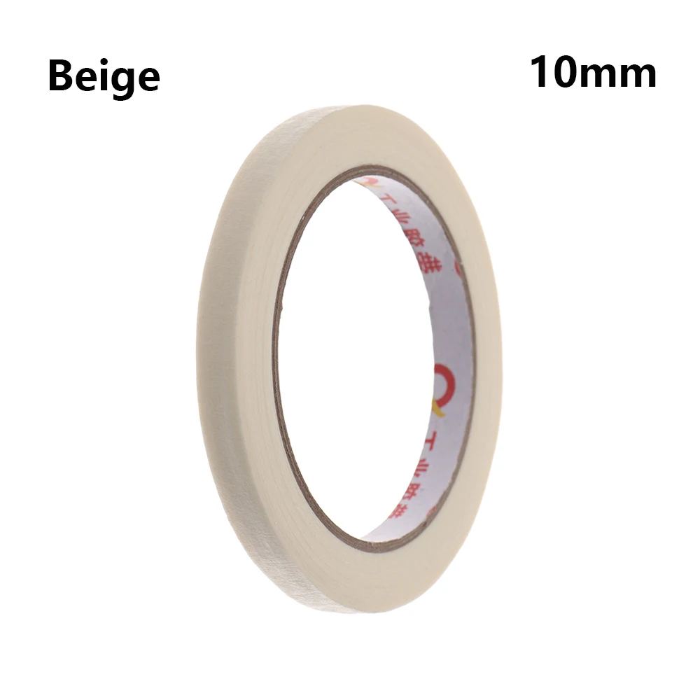 10mm - beige 30 м цветная Малярная клейкая лента, клейкая бумага для рисования, художественный декор, ремесло, универсальный автомобильный стикер, лента - Цвет: 10mm - beige