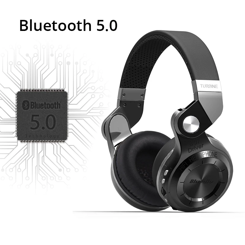 Bluetooth-наушники Bluedio T2 + модные складные стереонаушники с поддержкой FM-радио и