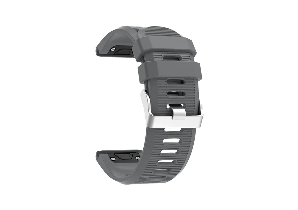 Серый Ремешок для Garmin Fenix 3/3 HR ремешок 26 мм наручные часы ремешок для Garmin Fenix 5X быстрая замена подходит браслет ремешок - Цвет: Серый