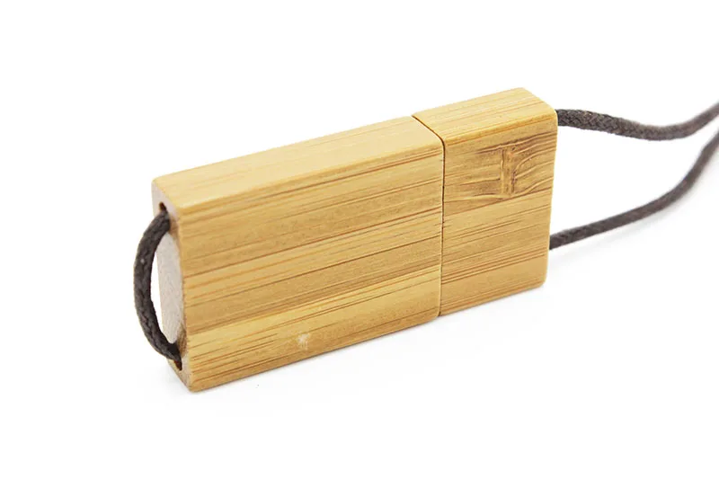 carbonized bamboo JASTER Lanyard деревянный USB флеш-накопитель Красная деревянная Флешка 4 ГБ 8 ГБ 16 ГБ 32 ГБ 64 ГБ бамбуковая палочка для создания логотипа гравировка свадебные подарки - Цвет: carbonized bamboo