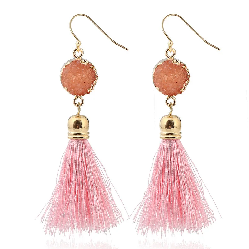 Модные ювелирные изделия ручной работы разноцветные полимерные серьги с