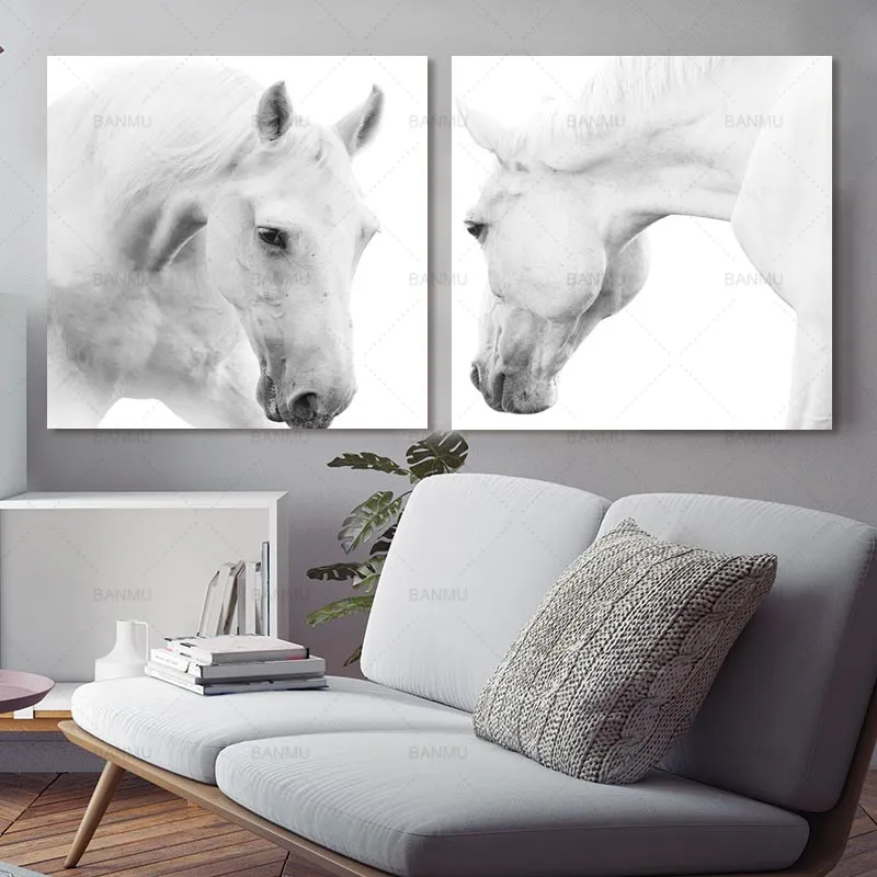 Картина для домашнего декора холст фотография лошадь плакат художественные