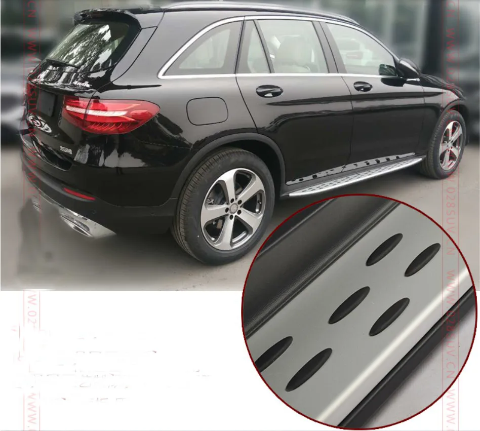 Автомобильные ходовые доски боковые шаг бар педали для Mercedes-Benz GLC X253 AMG GLC200-GLC300, Высокое качество бренд Nerf баров
