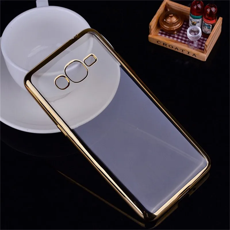 Plating Case For Samsung J2 RubberPhone Премьер Ясно Мягкие TPU Galaxy Grand Prime Plus Гальванических Крышка