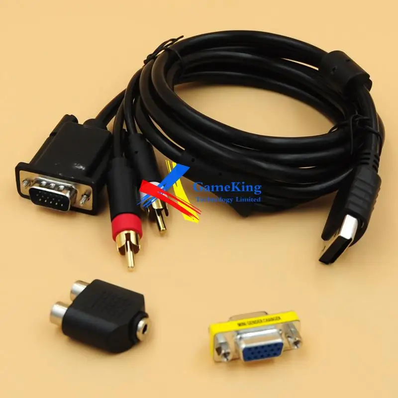High Definition VGA Cable RCA Sound Adapter for Sega Dreamcast DC Console with / Audio Connector |