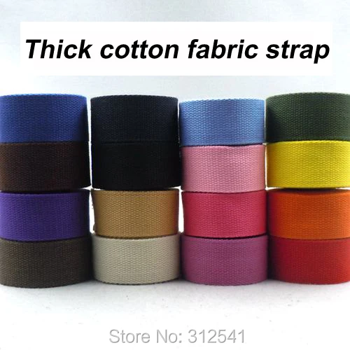 Wholesale 1&quotinch Width 25mm Good Quality Thick Cotton Webbing straps belt for bag clothing strap webbing Belt 3 yard/Lot | Багаж и