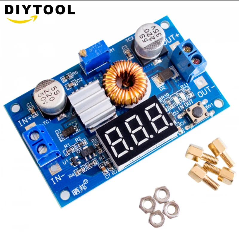 5A 75 Вт XL4015 DC конвертер Регулируемый понижающий модуль 4 0 38V до 1 25 V 36V DIY